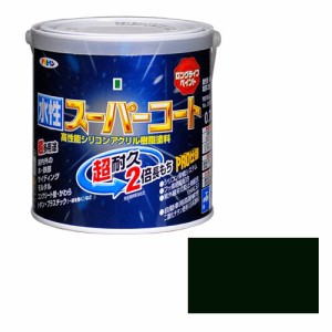 （まとめ買い）アサヒペン ペンキ 水性スーパーコート 水性多用途 アイリッシュグリーン 0.7L 〔3缶セット〕