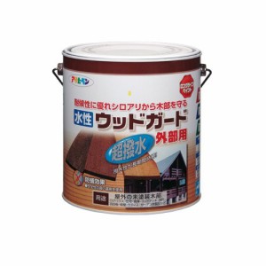 （まとめ買い）アサヒペン 水性ウッドガード外部用 マホガニー 3L 〔3缶セット〕