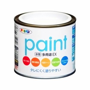 （まとめ買い）アサヒペン 水性多用途EX 1/5L ミルキーホワイト 〔5缶セット〕