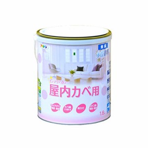 （まとめ買い）アサヒペン NEW水性インテリアカラー 屋内カベ用 1.6L 白 〔3缶セット〕