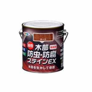 （まとめ買い）アサヒペン 油性木部防虫・防腐ステインEX 0.7L チーク 〔3缶セット〕