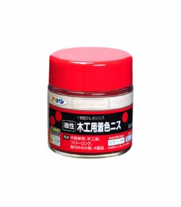 （まとめ買い）アサヒペン 油性木工用着色ニス 100ML マホガニー 〔5個セット〕