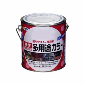 （まとめ買い）アサヒペン 油性多用途カラー 0.7L ベージュ 〔3缶セット〕