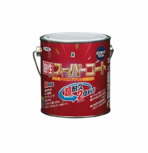 （まとめ買い）アサヒペン 油性スーパーコート 0.7L 若草色 〔3缶セット〕