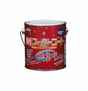 （まとめ買い）アサヒペン 油性スーパーコート 0.7L グレー 〔3缶セット〕