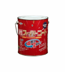 （まとめ買い）アサヒペン 油性スーパーコート 1.6L 若草色 〔3缶セット〕