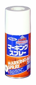 （まとめ買い）アサヒペン マーキングスプレー 300ML 白 〔3缶セット〕