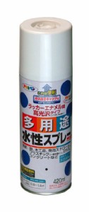 （まとめ買い）アサヒペン 水性多用途スプレー 420ML イエロー 〔3缶セット〕