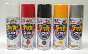 （まとめ買い）アサヒペン アスペンラッカースプレー 超速乾タイプ 300ｍｌ 黒 〔3缶セット〕