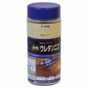 アサヒペン 水性ウレタンニス 300ml 透明(クリヤ)