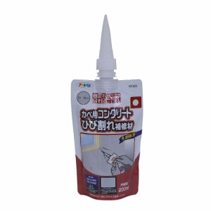 アサヒペン ワンタッチ カベ用コンクリ補修材 200ML ライトグレー W008