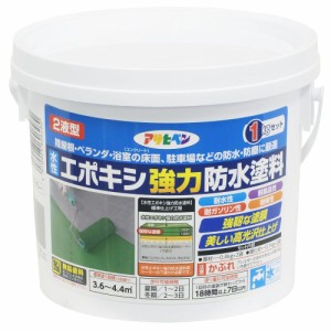 （まとめ買い）アサヒペン 水性エポキシ強力防水塗料 1kg ライトグレー 〔×3〕