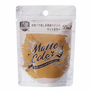 （まとめ買い）アサヒペン 水性塗料 水性多用途ペイントマットカラー 55ml カフェオレ 〔×5〕