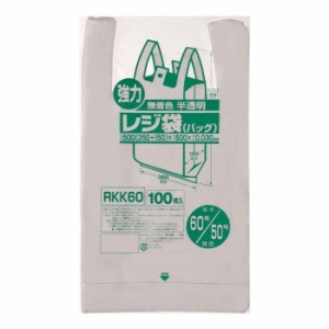 ジャパックス レジ袋 関東60号/関西50号 半透明 100枚×10冊 RKK60 【北海道・沖縄・離島配送不可】