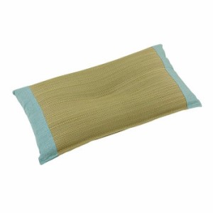 日本製 い草 平枕 約50×30cm ブルー 7559709 【北海道・沖縄・離島配送不可】