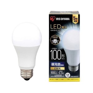 アイリスオーヤマ LED電球100W E26 広配光 昼光色 4個セット