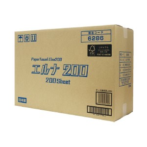 太洋紙業 ペーパータオル エルナ 200枚入×35個