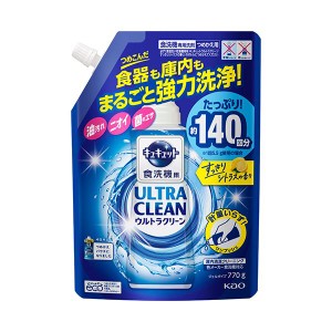 （まとめ）花王 食器洗い乾燥機専用キュキュットウルトラクリーン すっきりシトラスの香り つめかえ用 770g 1個〔×3セット〕