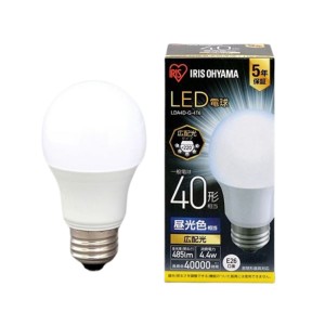 (まとめ) LED電球40W E26 広配光 昼光色 LDA4D-G-4T6 〔×5セット〕