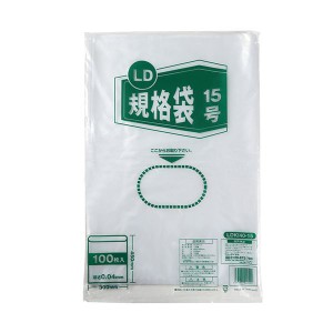 （まとめ） 伊藤忠リーテイルリンク LD規格袋15号 0.04mm LDKI40-15 1パック（100枚） 〔×3セット〕