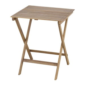 折りたたみ式テーブル 〔Byron〕バイロン 木製(アカシア/オイル仕上) 正方形 木目調 NX-902