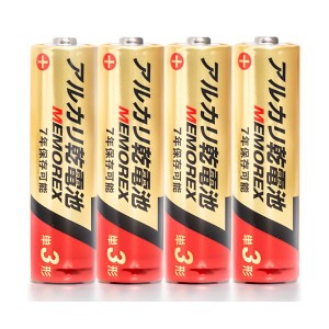 (まとめ）メモレックス・テレックス アルカリ乾電池単3形 LR6/1.5V 40S7 1セット（200本：40本×5パック）〔×5セット〕