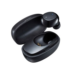 〔5個セット〕 サンワサプライ 超小型Bluetooth片耳ヘッドセット(充電ケース付き) MM-BTMH52BKX5