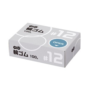 （まとめ）TANOSEE 輪ゴム #12 100g1箱〔×10セット〕