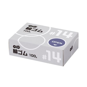 （まとめ）TANOSEE 輪ゴム #14 100g1箱〔×10セット〕