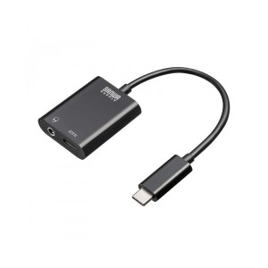 サンワサプライ TypeCオーディオ変換アダプタ(USB PD対応) MM-ADUSBTC3