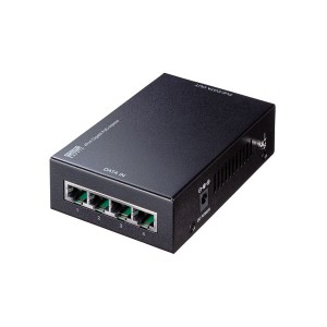サンワサプライ PoEインジェクター(4ポート対応) LAN-GIHINJ3