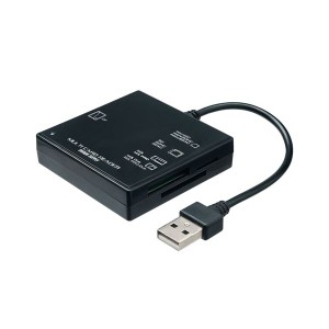 〔5個セット〕 サンワサプライ USB2.0 カードリーダー ブラック ADR-ML23BKNX5