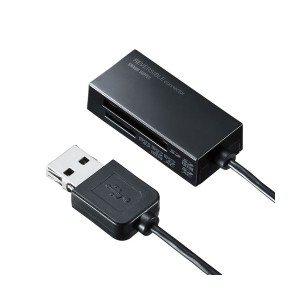 〔5個セット〕 サンワサプライ USB2.0 カードリーダー ADR-MSDU3BKNX5