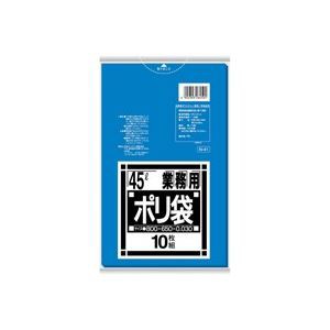 （業務用20セット）日本サニパック ポリゴミ袋 N-41 青 45L 10枚