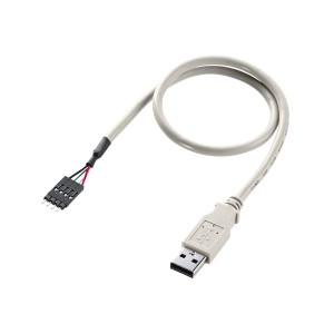 〔5個セット〕 サンワサプライ USBケーブル オス TK-USB1NX5