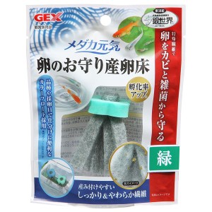 （まとめ）メダカ元気 卵のお守り産卵床 緑〔×6セット〕 (観賞魚/水槽用品)