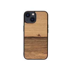 Man ＆ Wood 天然木ケース for iPhone 14 Plus Terra 背面カバー型 I23636i14M