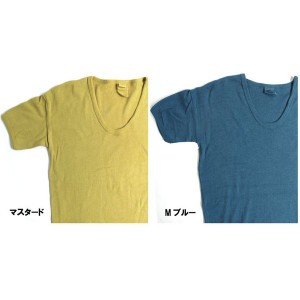 東ドイツタイプ Uネック Tシャツ JT039YD M ブルー サイズ5 〔 レプリカ 〕