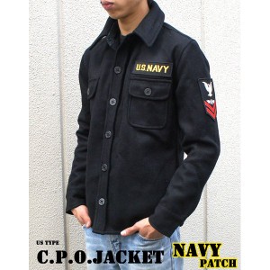 米軍 C.P.O.ジャケット “NAVYパッチ" JJ127YP ブラック 36（ S） 〔 レプリカ 〕