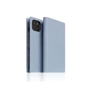 SLG Design Full Grain Leather Case for iPhone 14 パウダーブルー 手帳型 SD24309i14PB