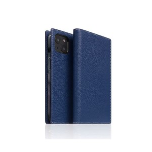 SLG Design Full Grain Leather Case for iPhone 14 ネイビーブルー 手帳型 SD24310i14NB