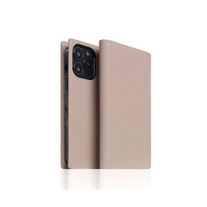 SLG Design Full Grain Leather Case for iPhone 14 Pro ライトクリーム 手帳型 SD24326i14PLC