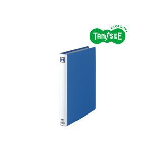 （まとめ）TANOSEE 両開きパイプ式ファイル A4タテ 20mmとじ 青 30冊