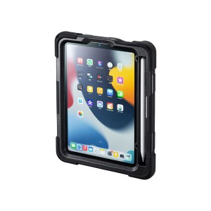 サンワサプライ iPad mini耐衝撃ケース(ハンドル、スタンド、ショルダーベルト付き) PDA-IPAD1817BK