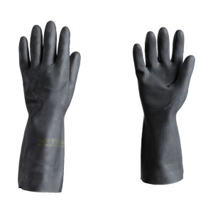 （まとめ）アンセル 耐薬品手袋 エクストラ 87-950 XLサイズ 87-950-10 1双〔×30セット〕