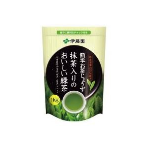 （業務用8セット）伊藤園 抹茶入りのおいしい緑茶 1kg 14526 ×8セット