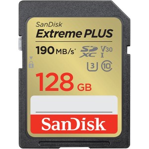 サンディスク エクストリーム プラス SDXC UHS-I カード 128GB SDSDXWA-128G-JNJIP