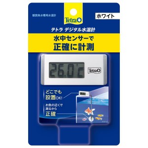 （まとめ）デジタル水温計 ホワイト WD-1〔×3セット〕 (観賞魚/水槽用品)