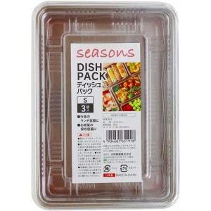 〔10個セット〕 大和物産 seasons ディッシュパック S 3組入