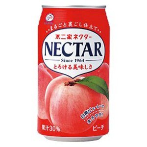 〔まとめ買い〕不二家 ネクターピーチ 350ml 缶 48本入り〔24本×2ケース〕